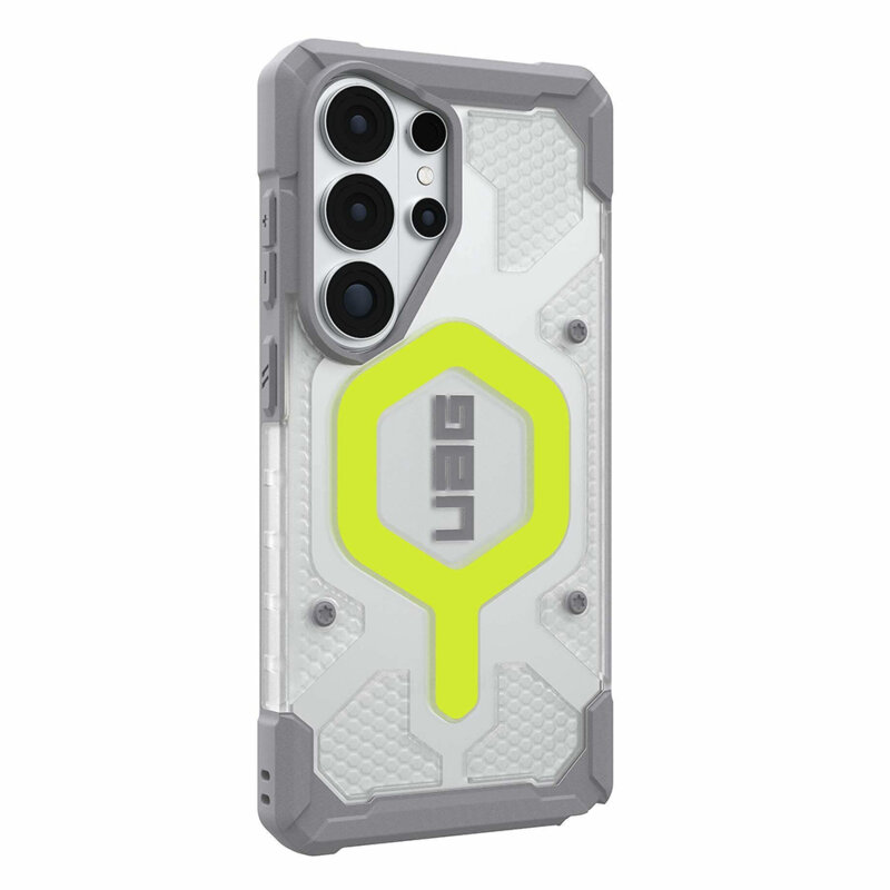 Husa Samsung Galaxy S26 Ultra UAG Pathfinder Clear MagSafe, Active Neon