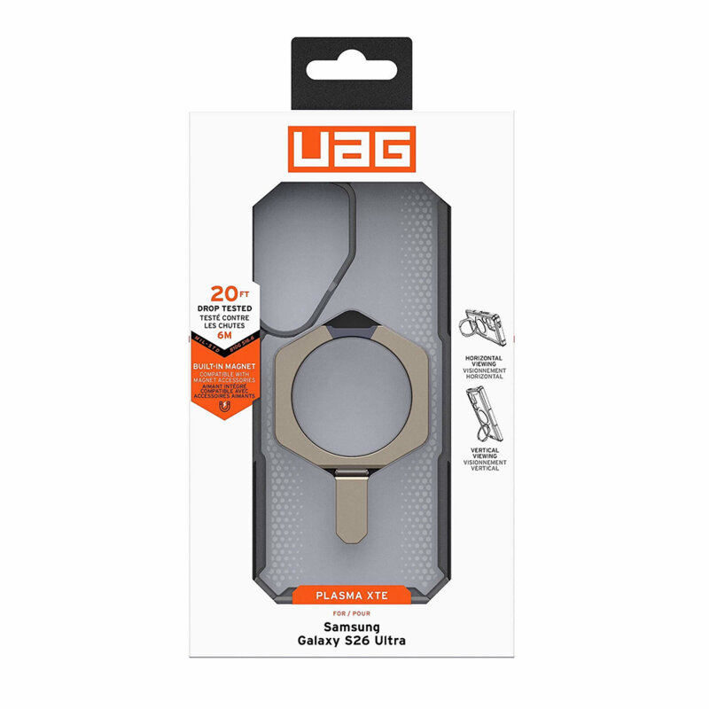 Husa Samsung Galaxy S26 Ultra UAG Plasma XTE MagSafe, Ash Titanium