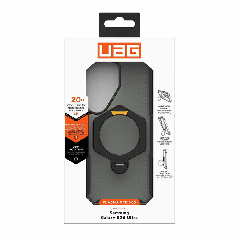 Husa Samsung Galaxy S26 Ultra UAG Plasma XTE 360 MagSafe, Black