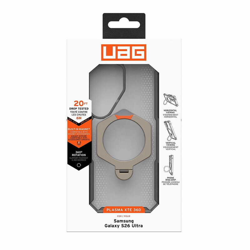 Husa Samsung Galaxy S26 Ultra UAG Plasma XTE 360 MagSafe, Ash