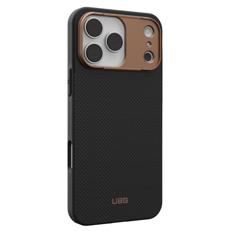 Husa iPhone 17 Pro UAG Fibr Armr MagSafe, Graphite / Bronze