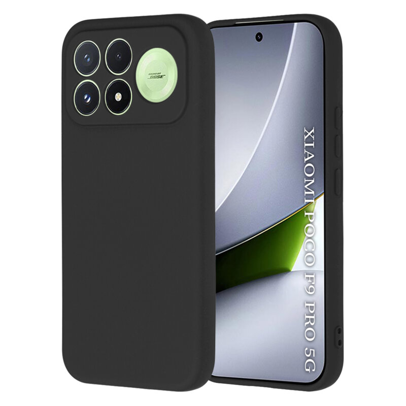 Husa silicon Xiaomi Poco F9 Pro Techsuit SoftFlex, negru
