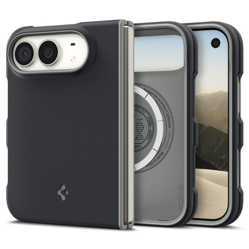 Husa iPhone Duo Spigen Nano Pop MagSafe, negru