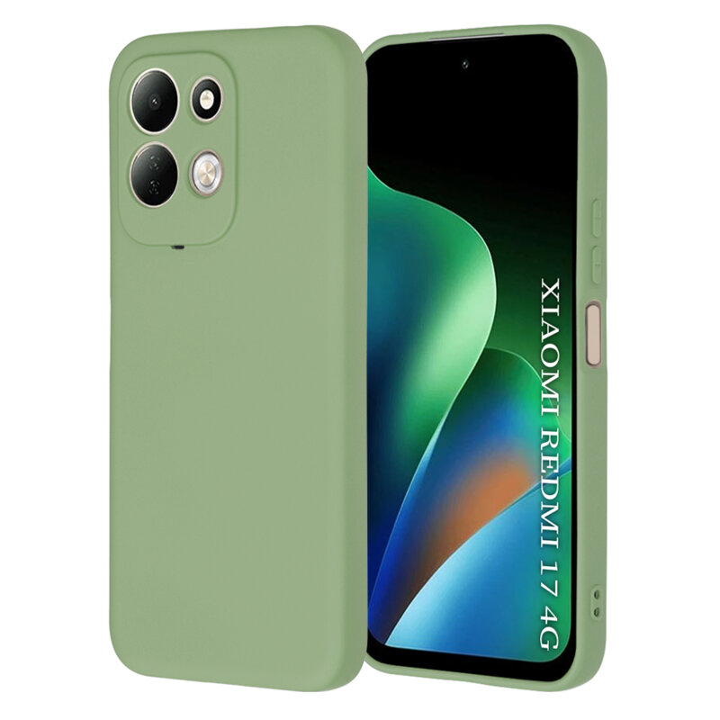 Husa silicon Xiaomi Redmi 17 4G Techsuit SoftFlex, verde deschis