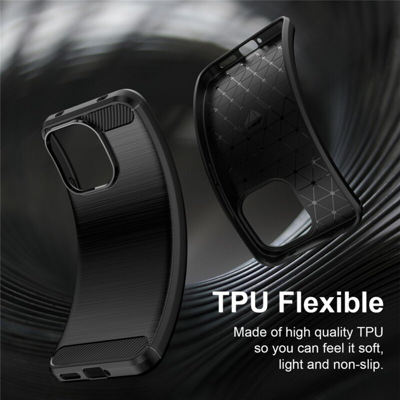 Husa Xiaomi Redmi 17C 5G Techsuit Carbon Silicone, albastru