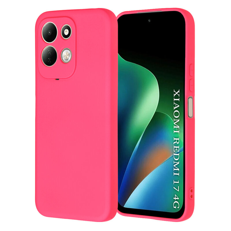Husa silicon Xiaomi Redmi 17 4G Techsuit SoftFlex, fucsia