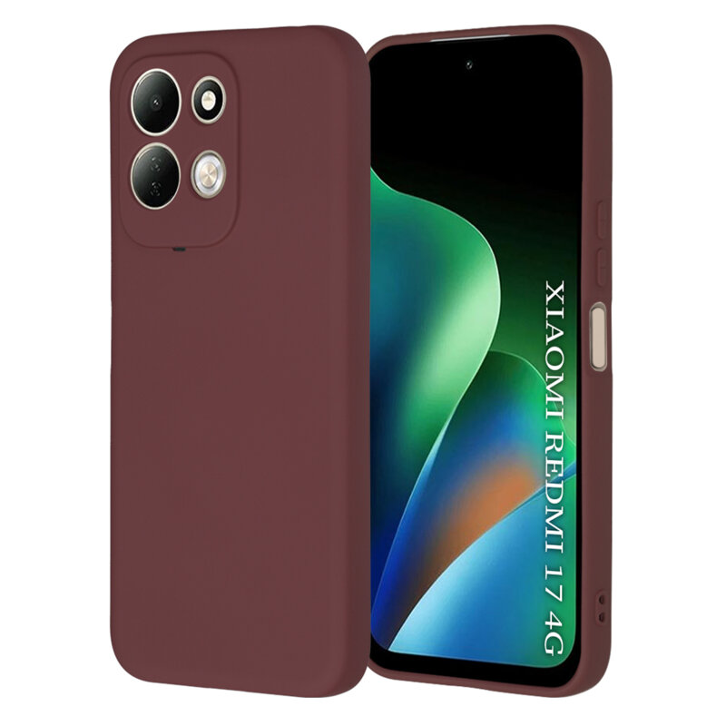 Husa silicon Xiaomi Redmi 17 4G Techsuit SoftFlex, bordo