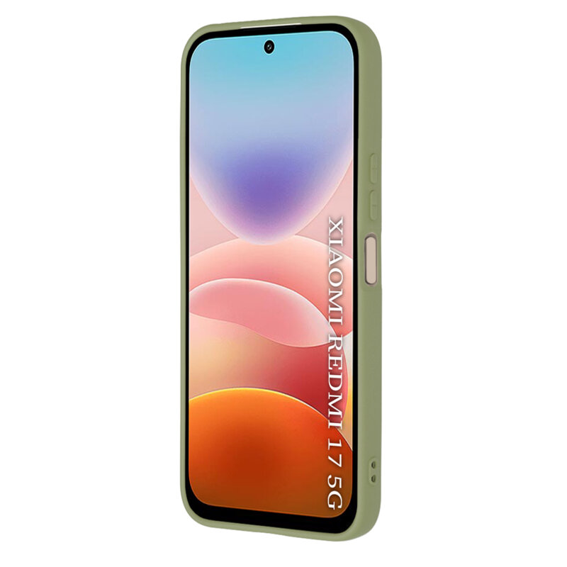 Husa silicon Xiaomi Redmi 17 5G Techsuit SoftFlex, verde