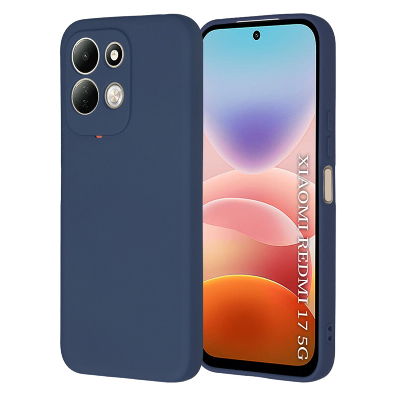 Husa silicon Xiaomi Redmi 17 5G Techsuit SoftFlex, bleumarin
