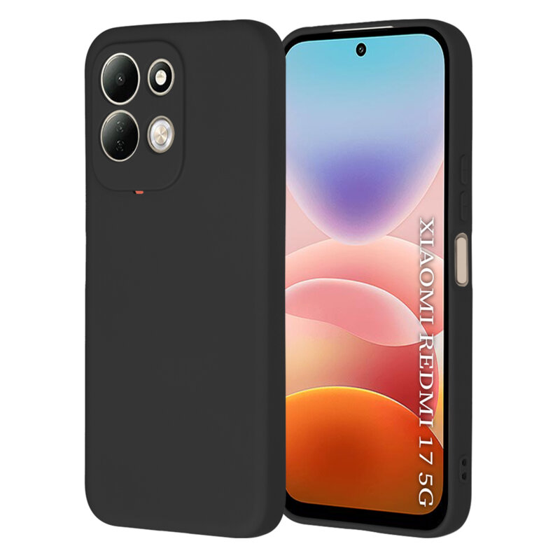 Husa silicon Xiaomi Redmi 17 5G Techsuit SoftFlex, negru
