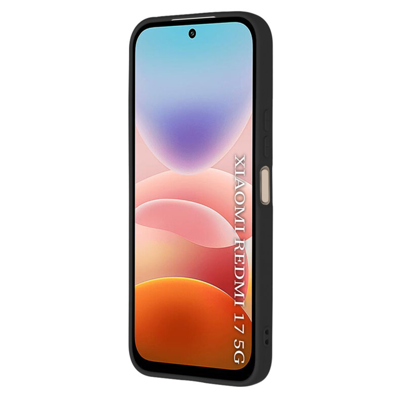 Husa silicon Xiaomi Redmi 17 5G Techsuit SoftFlex, negru
