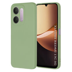 Husa silicon Xiaomi Redmi 17C 5G Techsuit SoftFlex, verde deschis