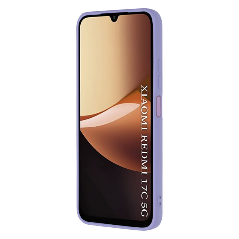 Husa silicon Xiaomi Redmi 17C 5G Techsuit SoftFlex, violet
