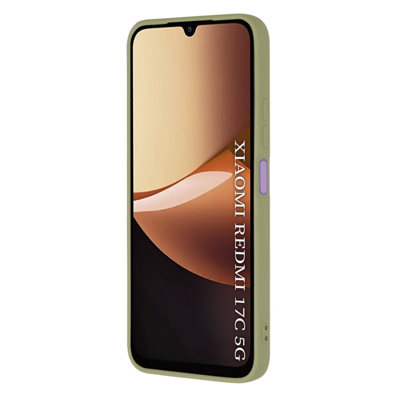 Husa silicon Xiaomi Redmi 17C 5G Techsuit SoftFlex, verde
