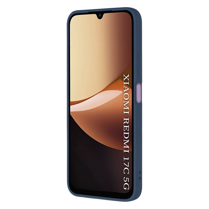 Husa silicon Xiaomi Redmi 17C 5G Techsuit SoftFlex, bleumarin