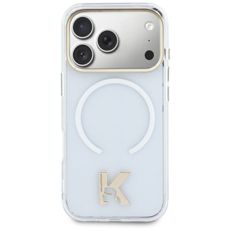 Husa iPhone 18 Pro Max Karl Lagerfeld IML K Head Logo MagSafe, clear, KLHMP18X5HTMKHDH