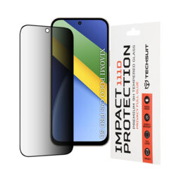 Folie sticla Xiaomi Poco C95 Pro 4G Techsuit 111D Privacy Full Glue, negru