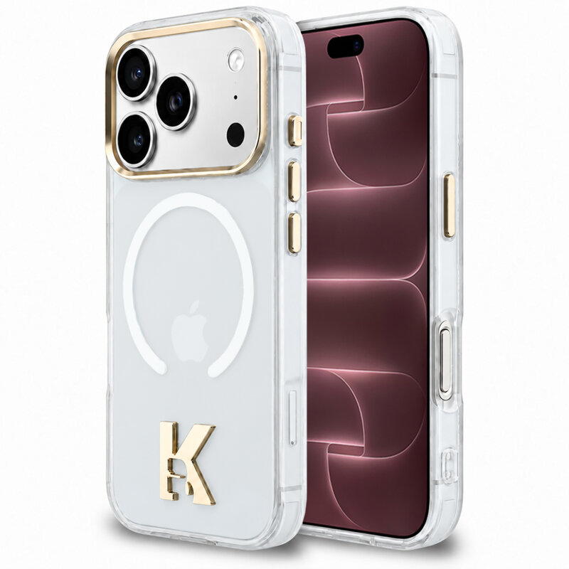 Husa iPhone 18 Pro Max Karl Lagerfeld IML K Head Logo MagSafe, clear, KLHMP18X5HTMKHDH