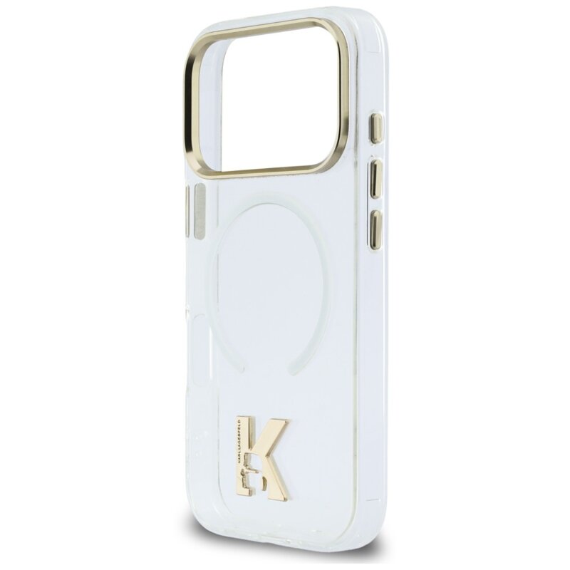 Husa iPhone 17 Pro Max Karl Lagerfeld IML K Head Logo MagSafe, clear, KLHMP18X5HTMKHDH