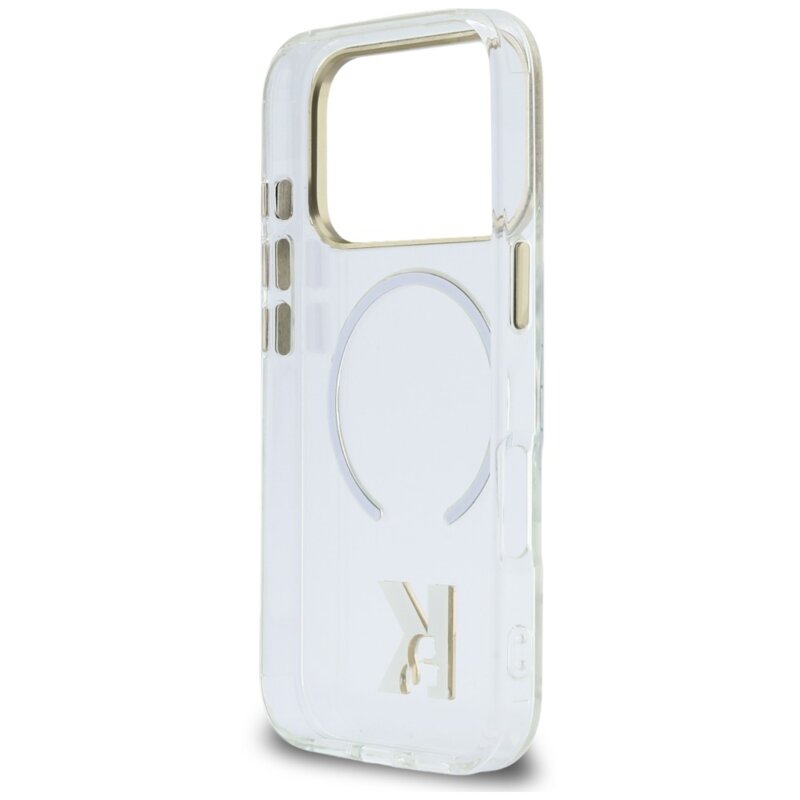 Husa iPhone 17 Pro Max Karl Lagerfeld IML K Head Logo MagSafe, clear, KLHMP18X5HTMKHDH