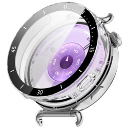 [Pachet 360°] Husa + folie Huawei Watch GT 7 41mm Techsuit Defense Bezel, transparenta
