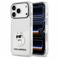 Husa iPhone 17 Pro Karl Lagerfeld IML NFT Choupette, transparenta, KLHCP18LHNCHTCT