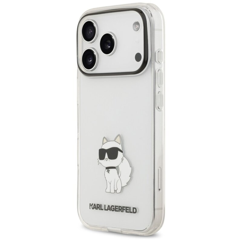Husa iPhone 17 Pro Max Karl Lagerfeld IML NFT Choupette, transparenta, KLHCP18XHNCHTCT