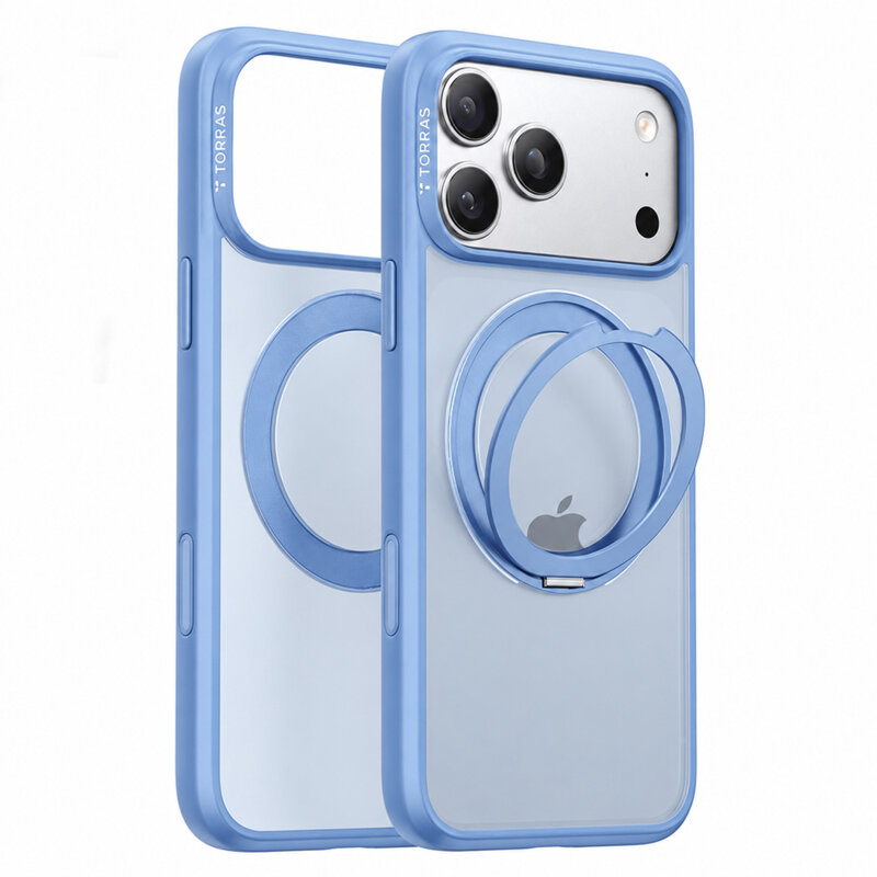 Husa iPhone 17 Pro Torras Ostand O1 Guardian, bleu