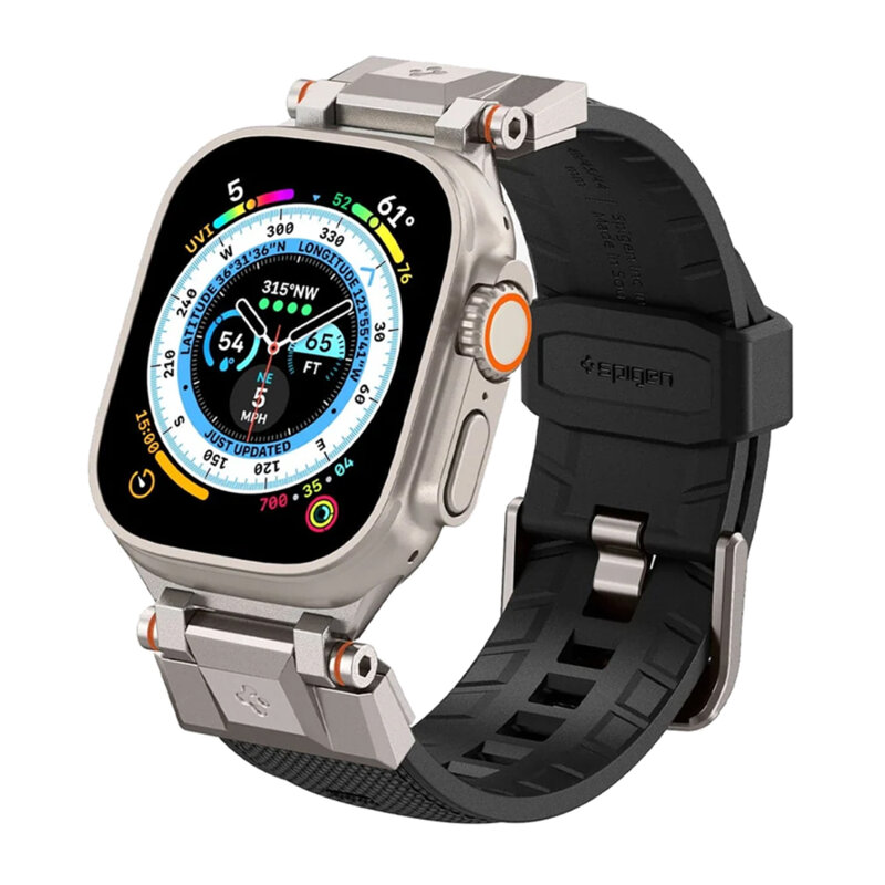 Curea Apple Watch SE 2 44mm Spigen DuraPro Armor, negru