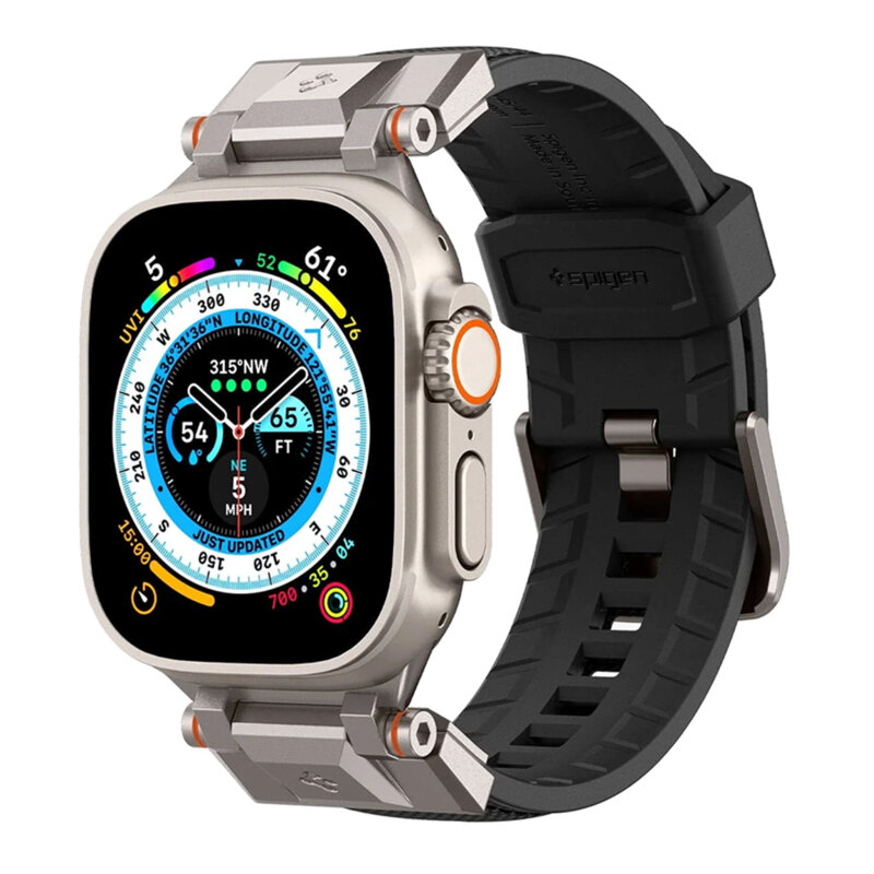 Curea Apple Watch 8 45mm Spigen DuraPro Armor, negru