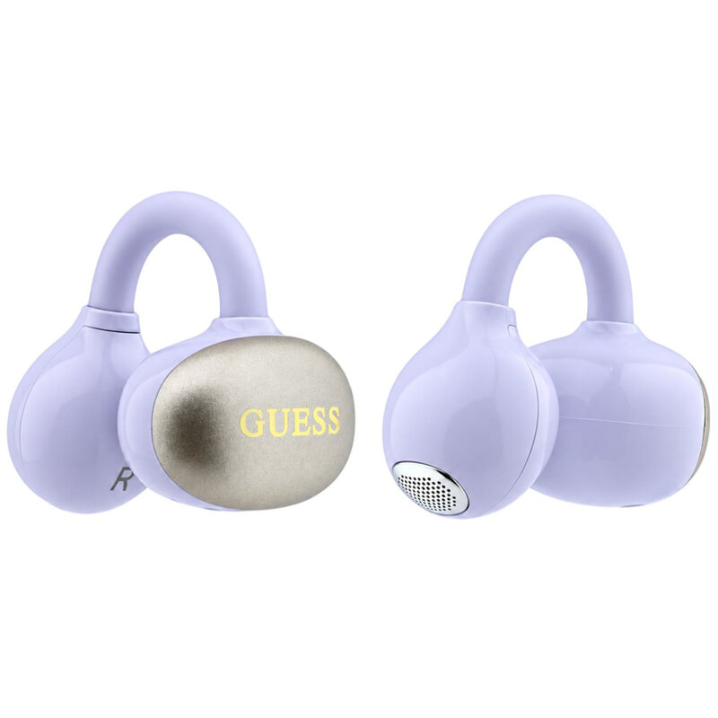 Casti wireless Bleuetooth 5.4, 300mAh Guess Metalic Finish, mov