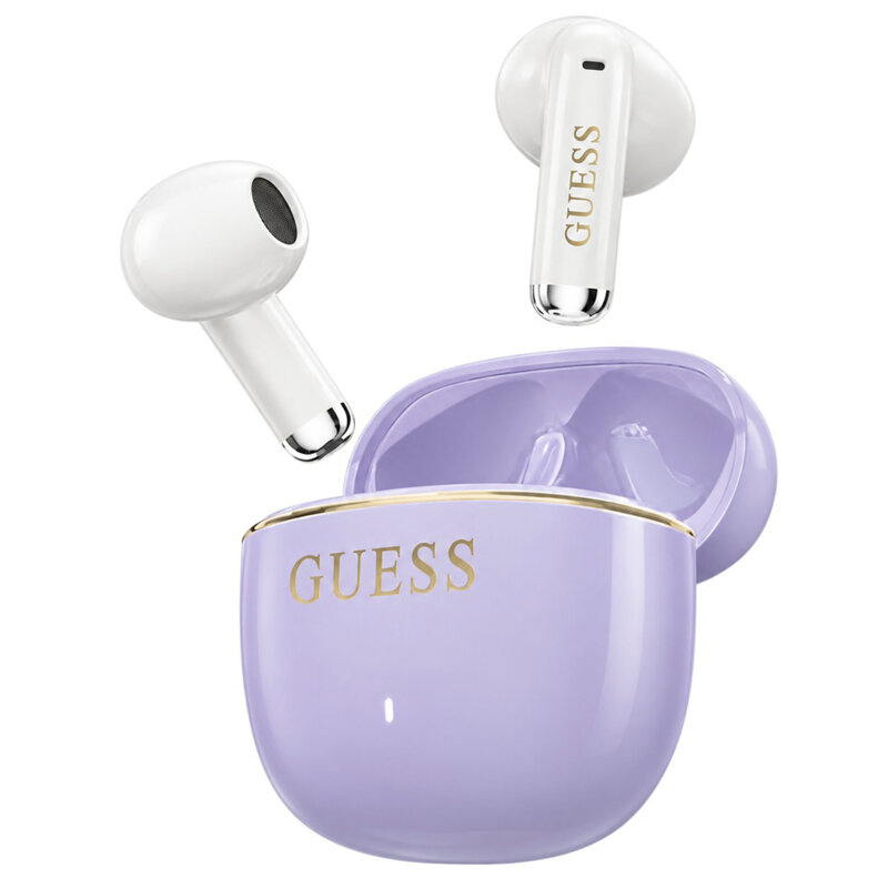 Casti Bluetooth Guess Glossy Gold Line Classic, mov, GUTWSG3HGECU