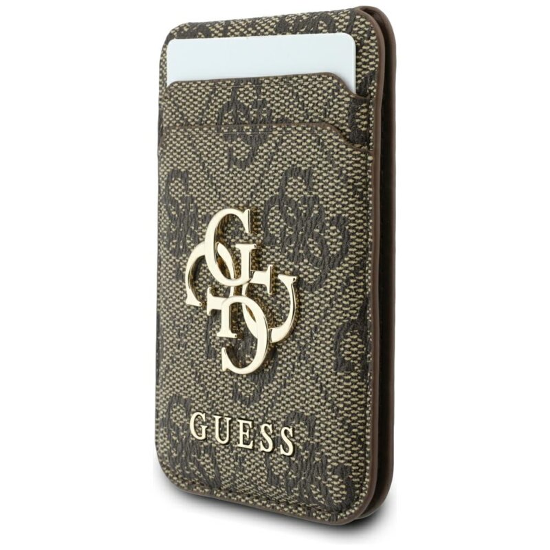 Husa originala Guess iPhone 18 Pro Hardcase 4G Cardslot MagSafe, maro, GUBPHCP18LP4SM44CW