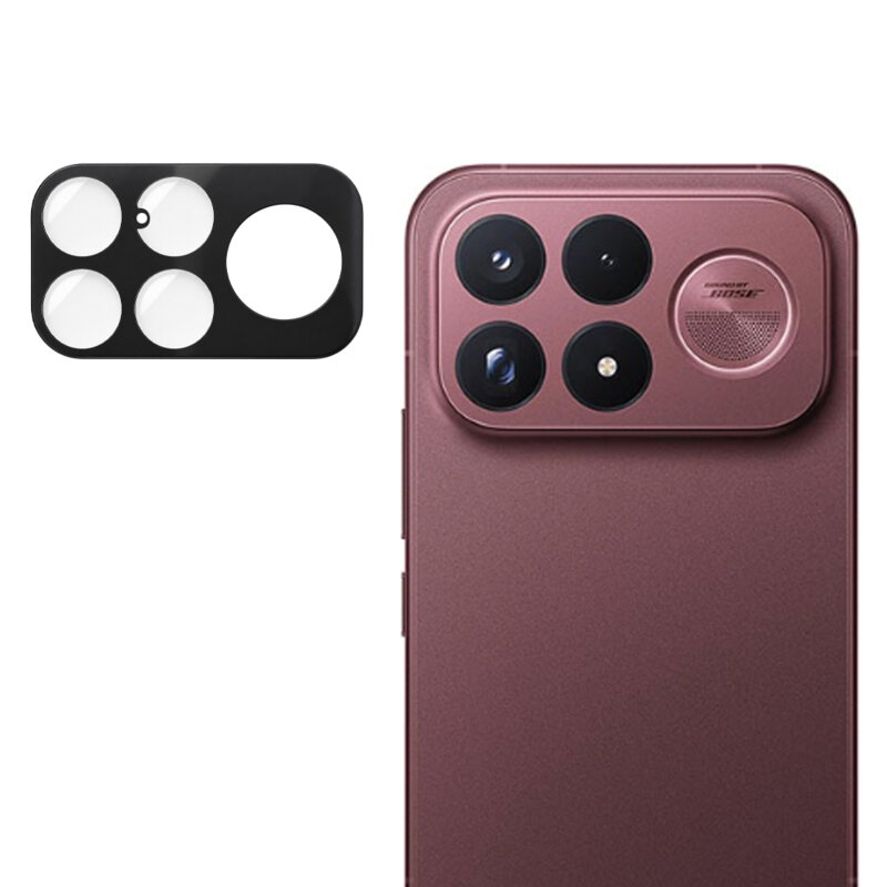Folie camera Xiaomi Poco F9 Ultra Techsuit Full Glass, negru