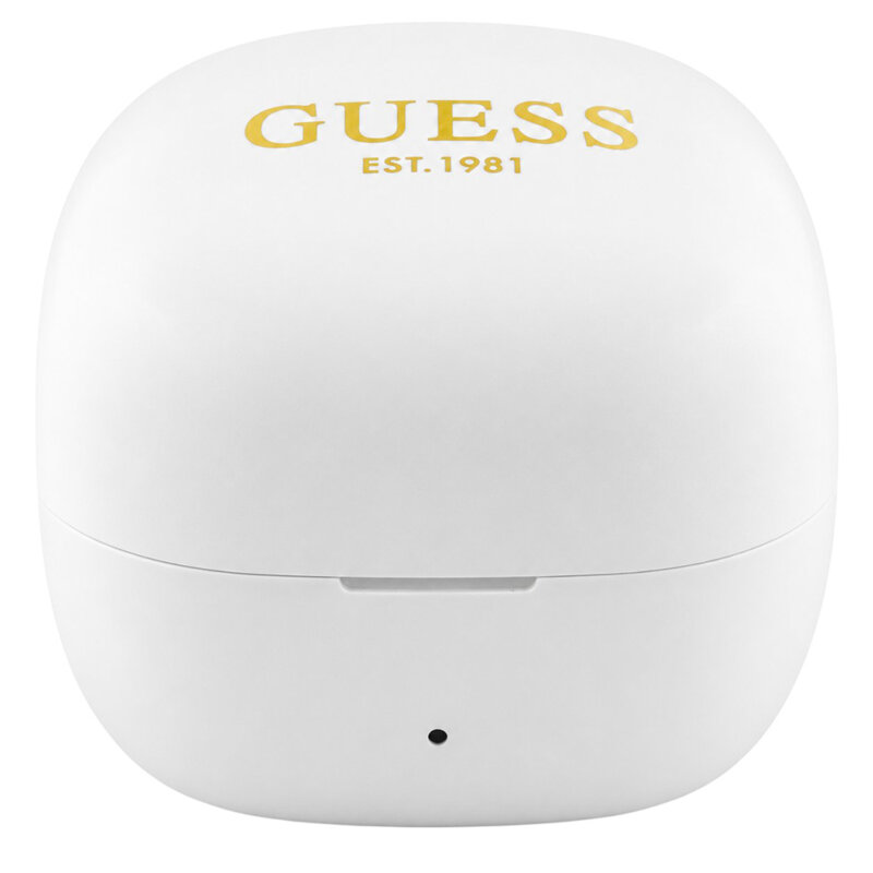 Casti sport Guess Mini Classic, alb, GUTWSW85LEEH