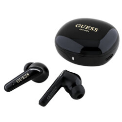 Casti wireless Bluetooth Guess, TWS, negru, GUTWST7FCEEK