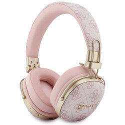 Casti Bluetooth Guess Metal 4G Script Logo, roz, GUBHP72P4SMDP