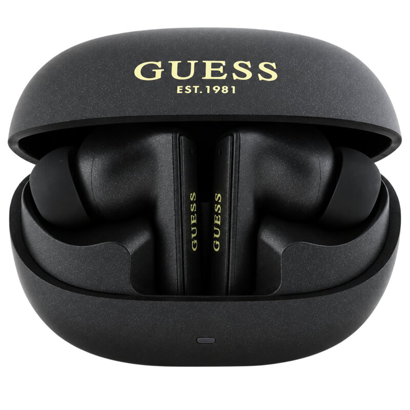 Casti wireless Guess, Bluetooth, TWS, negru, GUTWST88MCTGK