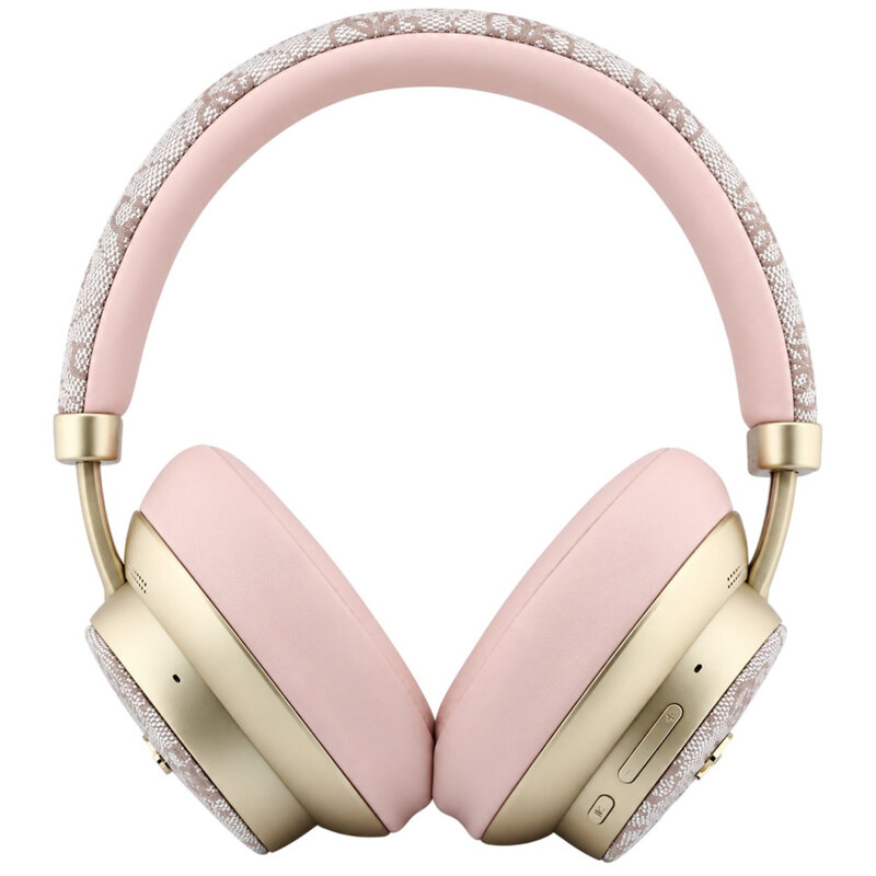 Casti Bluetooth Guess 4G Gold Script Metal, roz, GUBHP83P4CSCMP