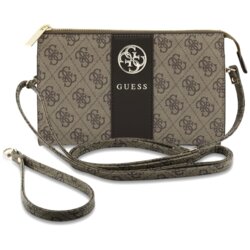 Geanta Guess telefon crossbody pentru femei, maro, GUWP6PG4S4RW
