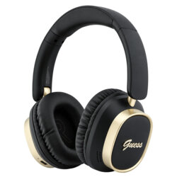 Casti Bluetooth Guess Rectangle Metal Script, negru, GUBHV28HGCSMK