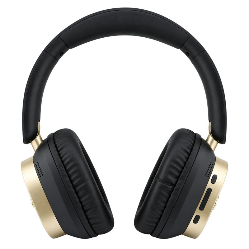Casti Bluetooth Guess Rectangle Metal Script, negru, GUBHV28HGCSMK