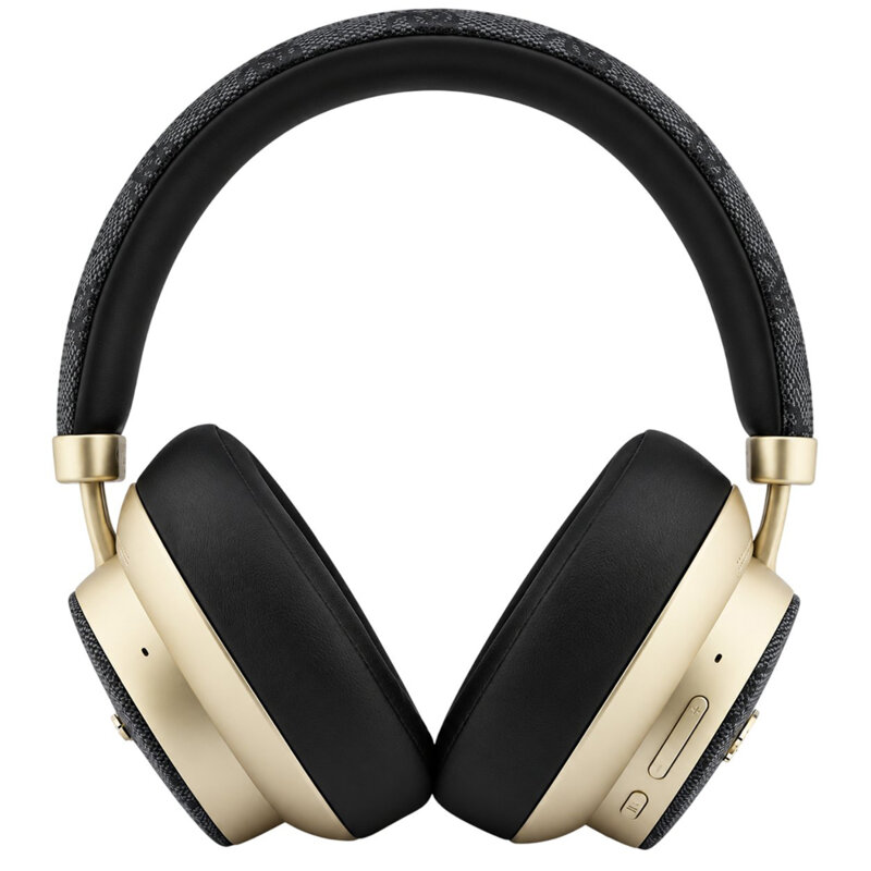 Casti Bluetooth Guess 4G Gold Script Metal, negru, GUBHP83P4CSCMK