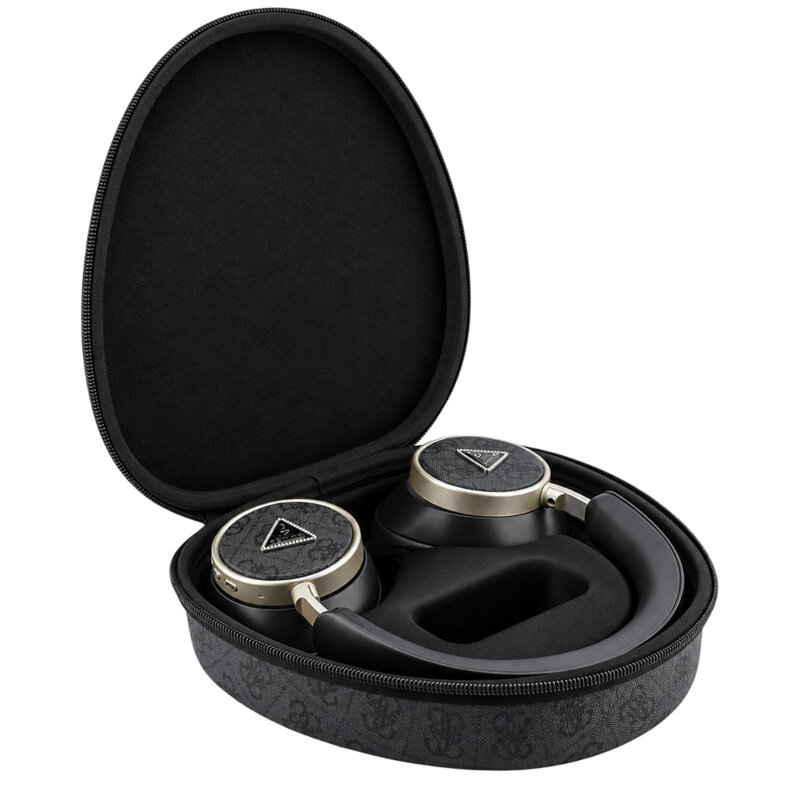 Casti Bluetooth Guess 4G Triangle Logo, negru, GUBHC15P4MRCTK