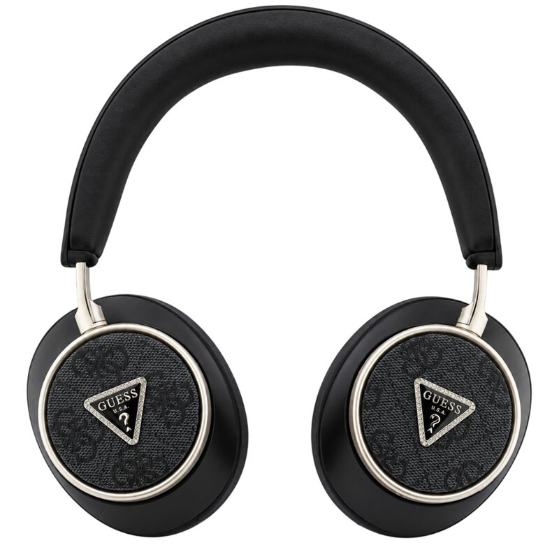 Casti Bluetooth Guess 4G Triangle Logo, negru, GUBHC15P4MRCTK