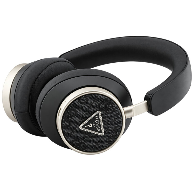 Casti Bluetooth Guess 4G Triangle Logo, negru, GUBHC15P4MRCTK