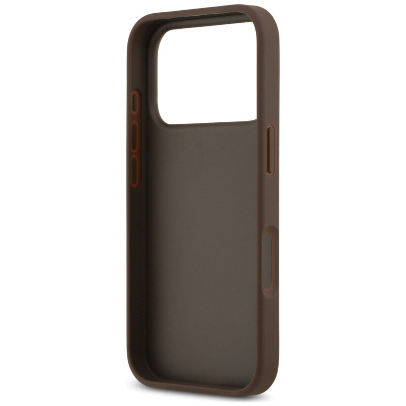 Husa originala Guess iPhone 17 Pro Hardcase 4G Double Card Triangle, maro, GUHCP18LP4TPW