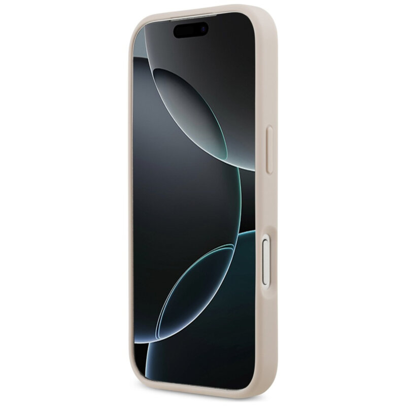 Husa originala Guess iPhone 18 Pro Hardcase 4G Double Card Triangle, roz, GUHCP18LP4TPP