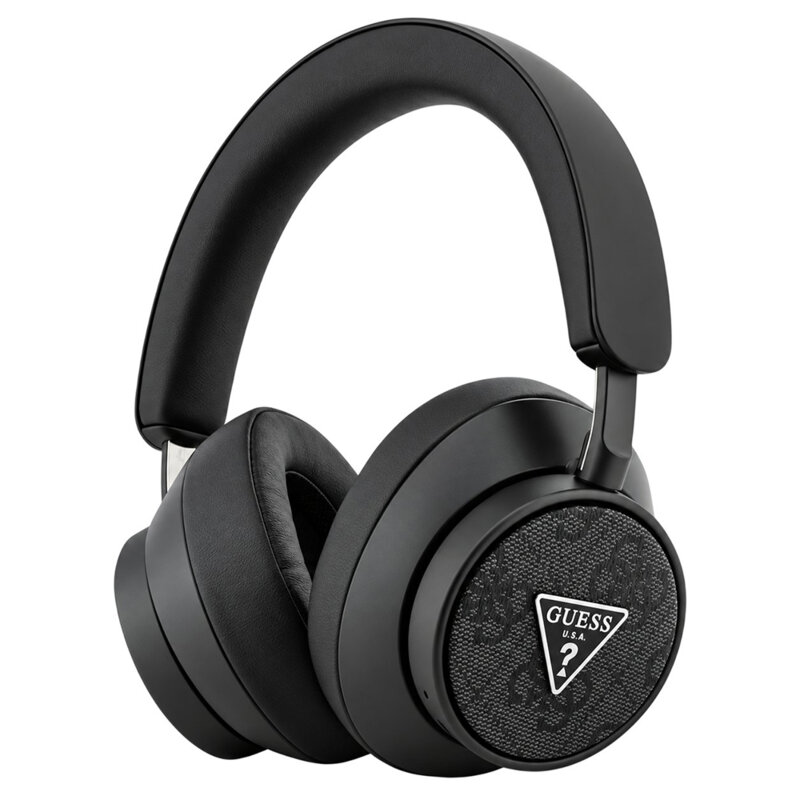 Casti bluetooth over-ear Guess 4G Triangle Logo, negru, GUBHC15PMRTRK