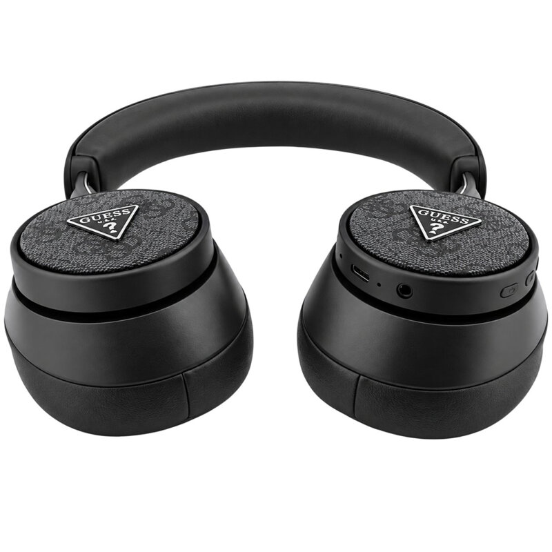 Casti bluetooth over-ear Guess 4G Triangle Logo, negru, GUBHC15PMRTRK